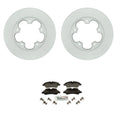Bosch Rear Disc Brake Rotors & Semi-Met Brake Pads Kit for Ford Transit-250 (2015–2023)