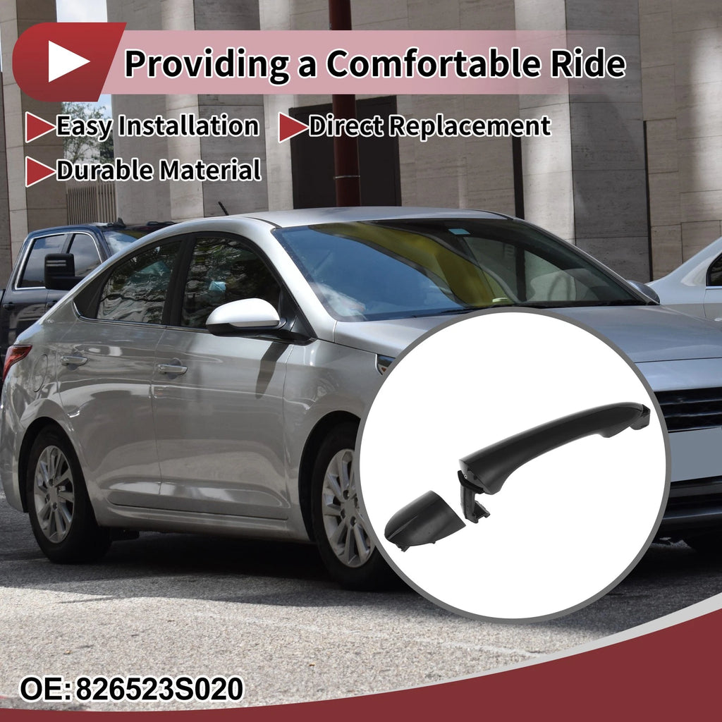 Car Door Handle Grip for Hyundai Sonata (2011–2014) Front Right No. 826523S020 Black