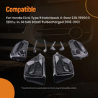 Fog Lamp Grille Trim Cover for Honda Civic Type R 2.0L Turbo (2016–2021)
