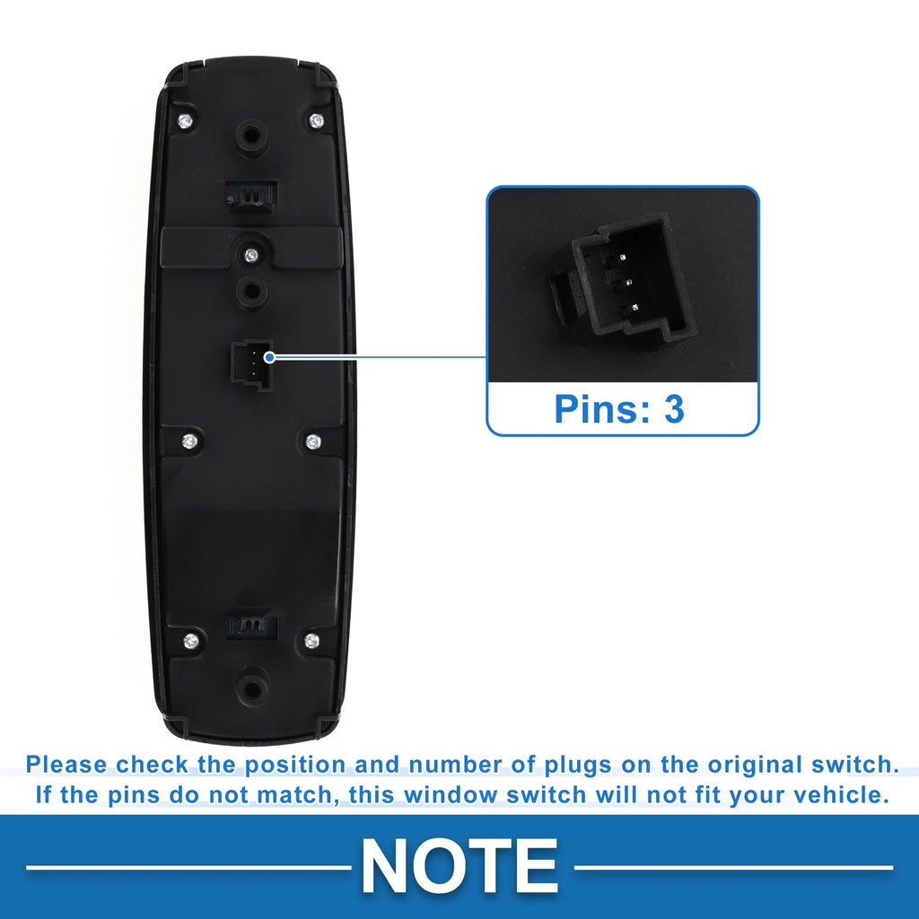 Power Window Switch for Mercedes-Benz A160 (2004–2012) No. 1698206510