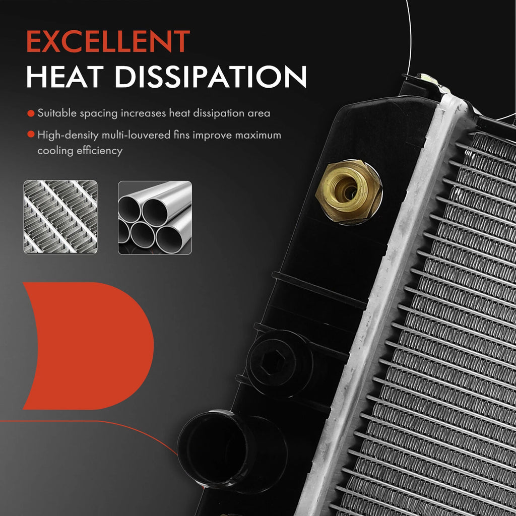 Radiator with Oil Cooler for Jeep Cherokee Comanche Wagoneer (1984–1990)