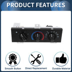 Climate Control Module No.55055459AA for Dodge Ram 1500 (1998–2003) Black