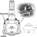 Set of 6 Steering Cover Dust Boot Covers 10 25 25MM for