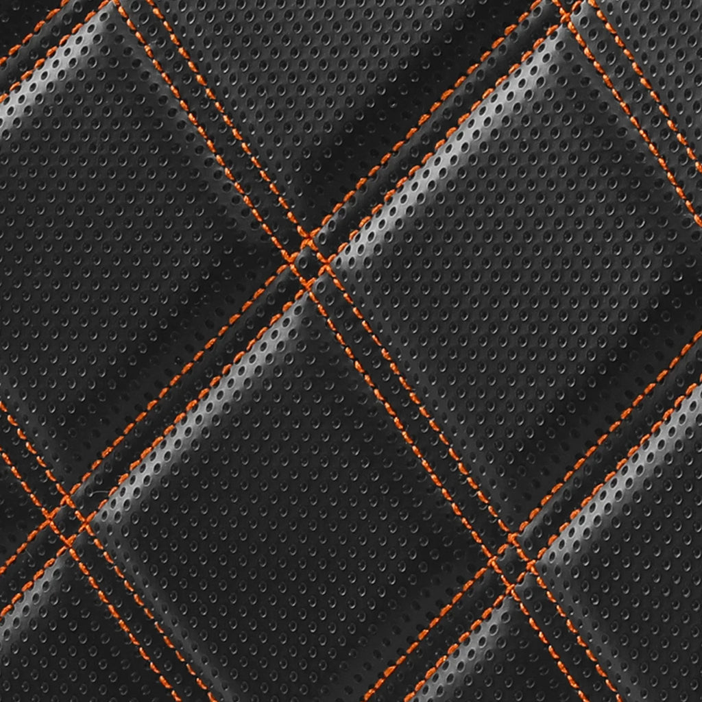 Front Backrest Pad for Harley Road Glide 2009-2023 Black Orange