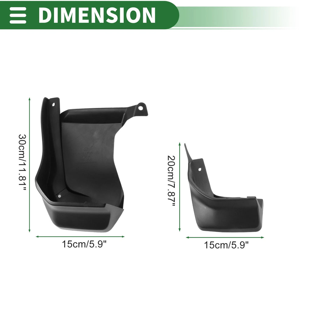 Mud Flaps Splash Guards Set of 4 for Honda Spirit (2015–2019)