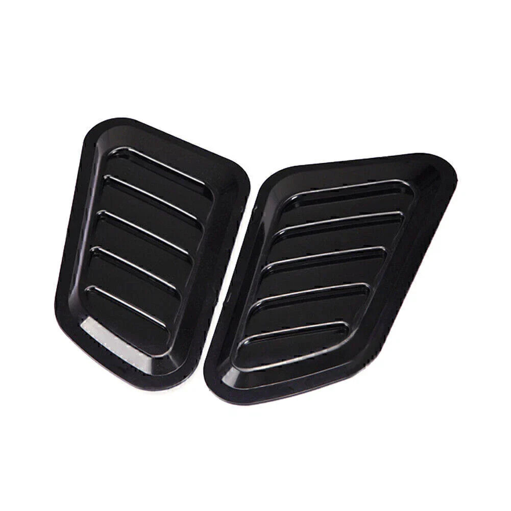 Car Decorative Air Flow Intake Hood Scoop Vent Bonnet Cover Black