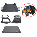 Soft Top + Upper Skins Set w/ 5 Windows for Jeep Wrangler TJ (1997–2006)