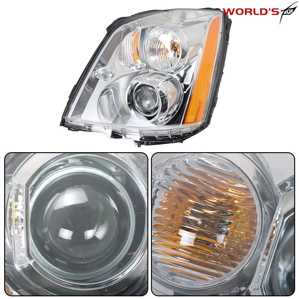 Driver Left Headlight for Cadillac DTS (2008–2011) HID Chrome Housing