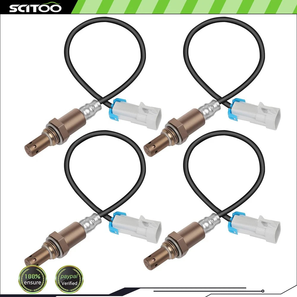 Set of 4 Oxygen O2 Sensors for Chevy Silverado 1500 5.3L (2003–2005)