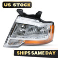 Reflector Halogen Headlight for Ford Expedition (2015–2017) w/Bulbs, Left