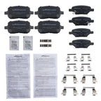Set of 4 Ceramic Brake Pads for Saturn Aura (2007–2009) Chevrolet Malibu P-1160