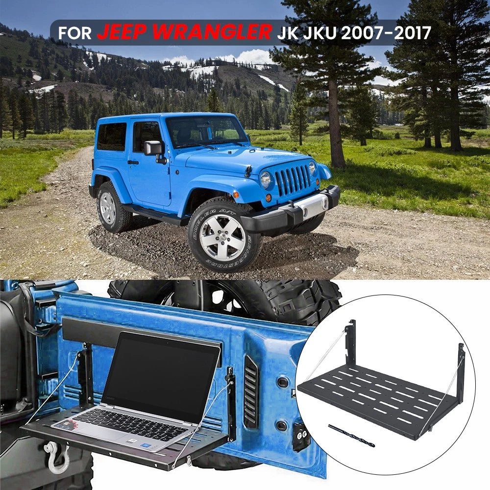Set Heavy Duty Tailgate Table for Jeep Wrangler JK (2007-2017)