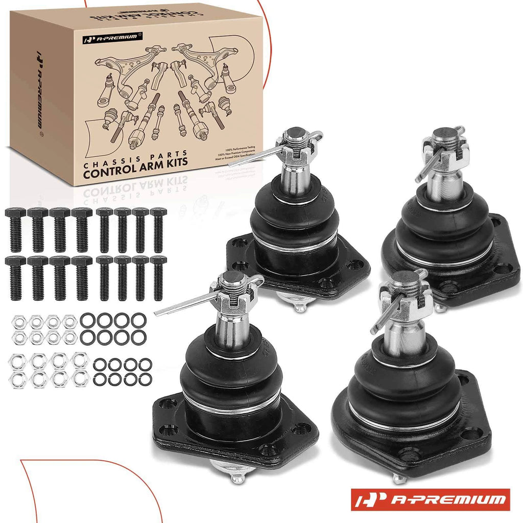 Set of 4 Front Upper & Lower Ball Joints for Chevrolet S10 (1984–1996)