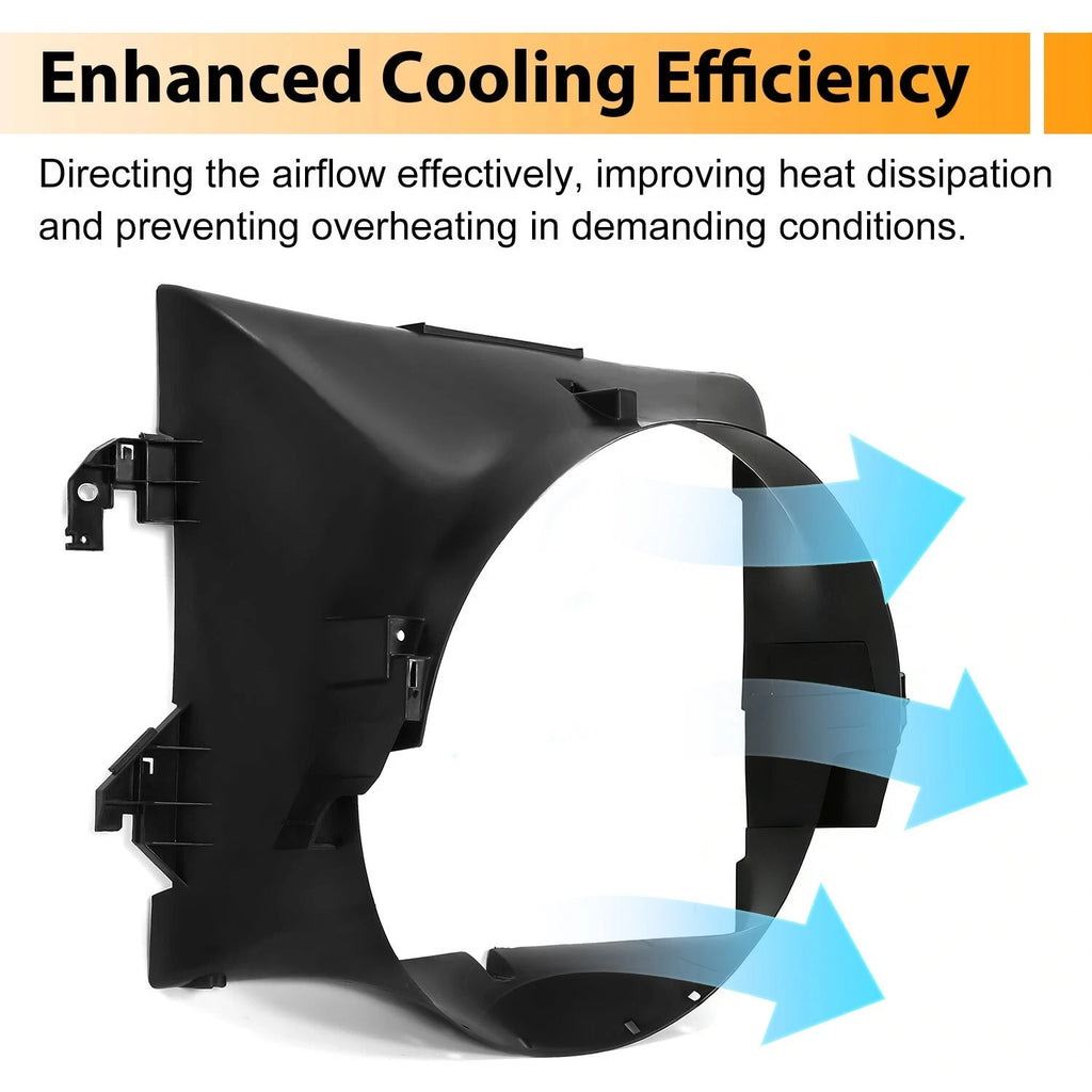 Radiator Fan Shroud for Dodge Ram 1500 2500 3500 (2009–2018)