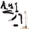 Black FootPeg Forward Controls Kit for Harley Softail (2018-2023)