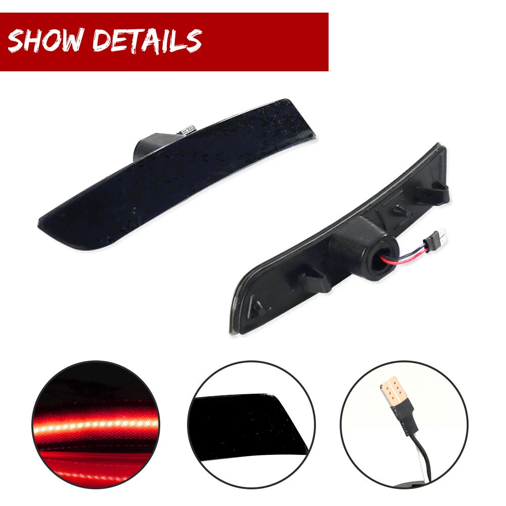 Smoked Rear Side Marker LED Lights for Chevrolet Camaro (2016–2023)