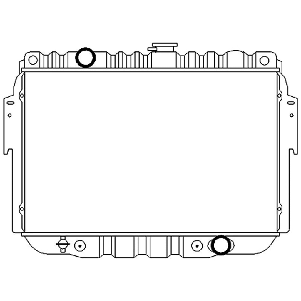 Replacement Plastic/Aluminum Radiator w/Quick Connect Fittings
