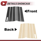 7 Pcs Door Pillar Window Trim for Ford Explorer (2002–2010) Carbon Fiber Black