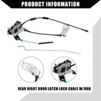 Door Latch W/Cable for Ford Econoline Van (1992–2014) - 8C2Z15264A00B/6C2Z15431A02AA