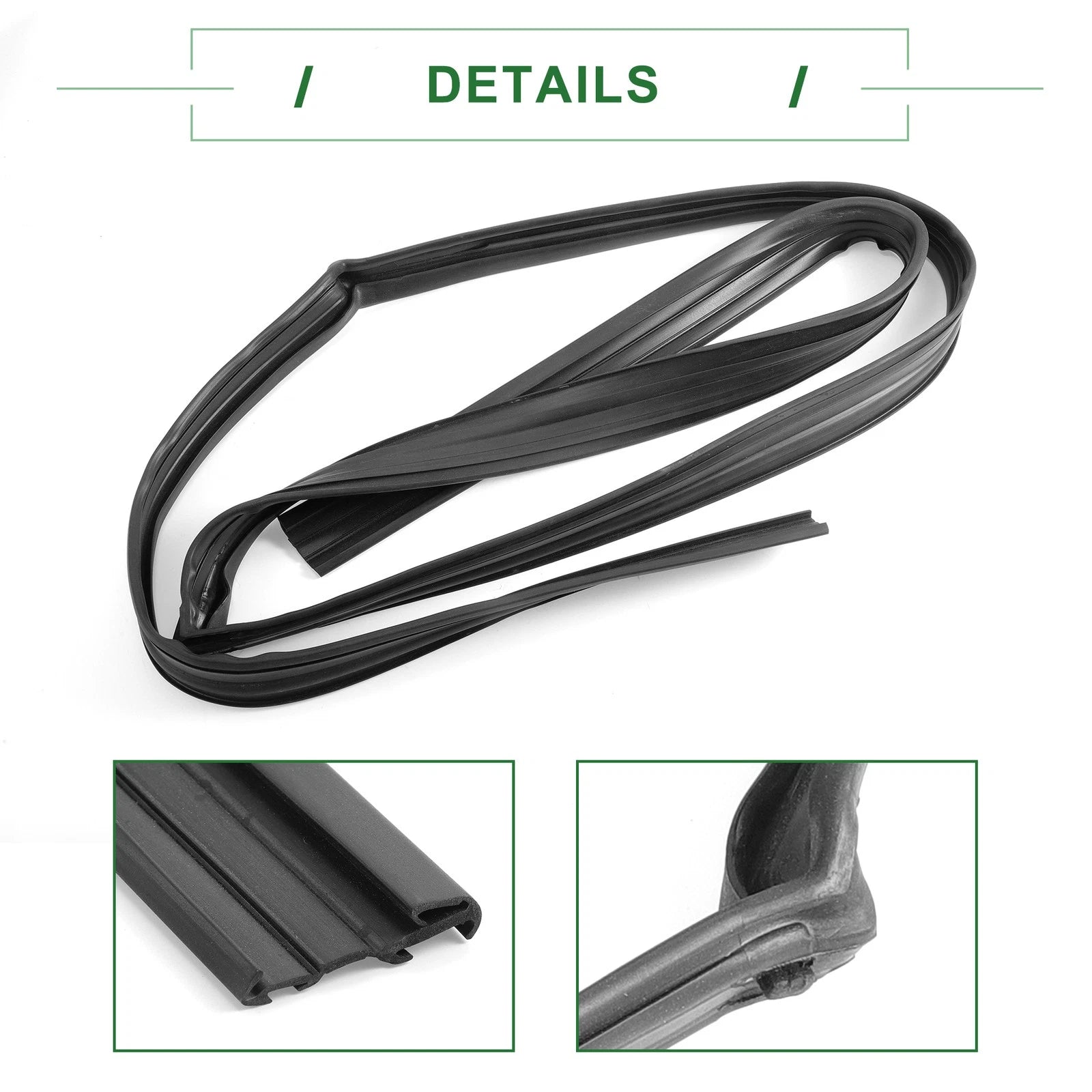 1Pc Front Left Door Window Run Channel Seal Strip for Honda Fit (2007–2019) No.72275TF0003