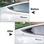 Rear Window Side Vent Shutter Louver Cover Trim for Tesla Model 3, Y (2017-2023)