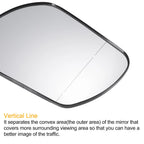 Left Side Mirror Glass w/ Backing Plate for Mazda 3 6 (2006–2008)