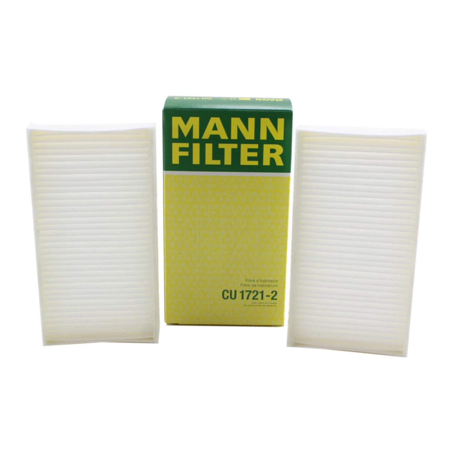 Set of 2 Mann Cabin Air Filters CU 1721-2 for BMW F25 F26 F48 X1 X3 X4