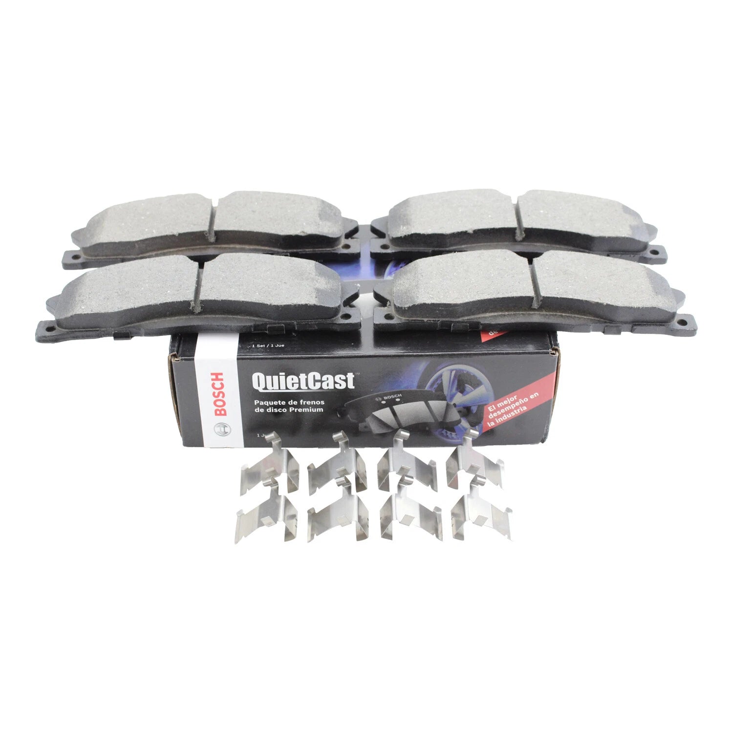 Set of 4 Bosch QuietCast Front Ceramic Brake Pads for Ford Explorer Flex Taurus Lincoln MKS