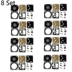 Set of 8 Carburetor Gasket Kits for Dolmar PS630 PS6400 PS7300 PS7900 RB-201