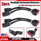 Conversion Harnesses for Dodge Ram (2009–2018) Quad Housing to Projector Headlight
