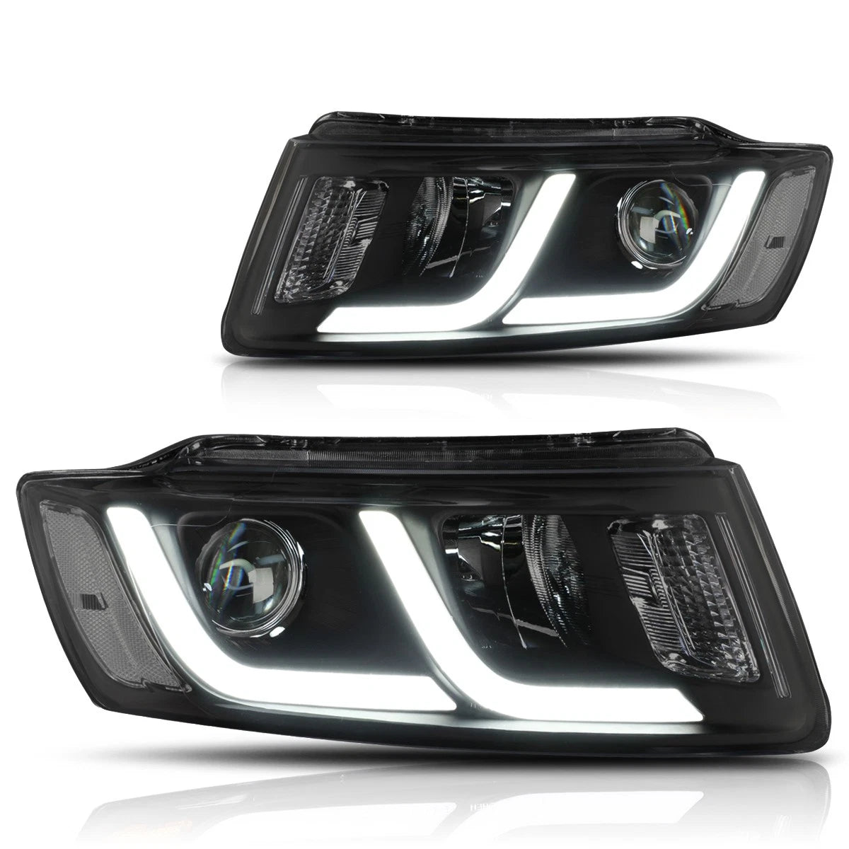 LED DRL Bar Projector Headlights for Jeep Grand Cherokee (2014–2016)