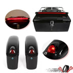 Saddle Bags and Luggage Trunk with LED Light for Harley Honda
