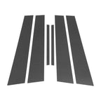 6 Pcs Pillar Window Trim for Dodge Charger (2011–2021) Carbon Fiber Black