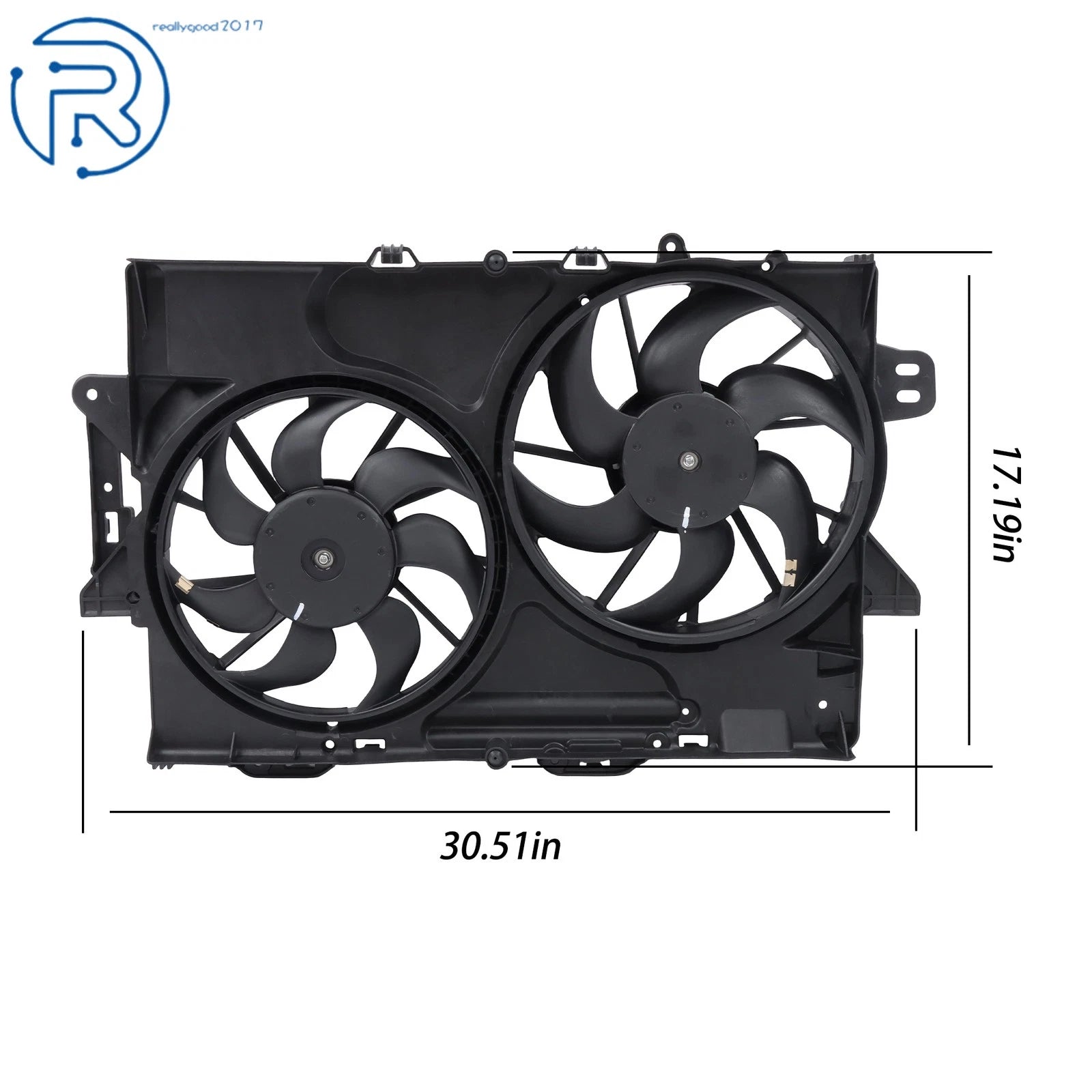 Radiator Cooling Fan Assembly for Chevrolet Equinox GMC Terrain (2010-2012)
