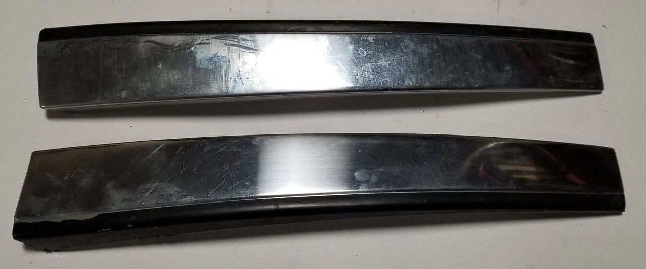 Set of 2 Exterior Door Trim Chrome Plates for Lincoln Mark VII (1984–1992)