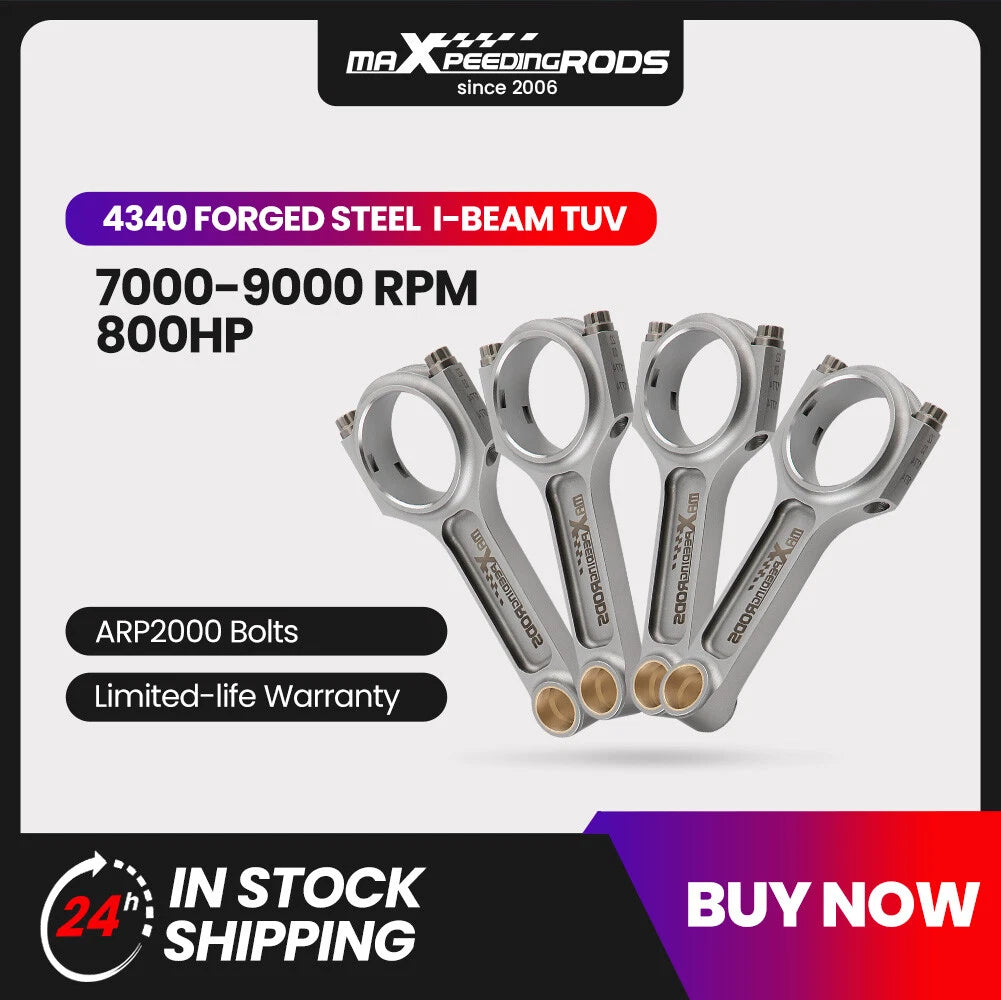 I-Beam Connecting Rods for Honda Acura Integra GSR (1994-2001)