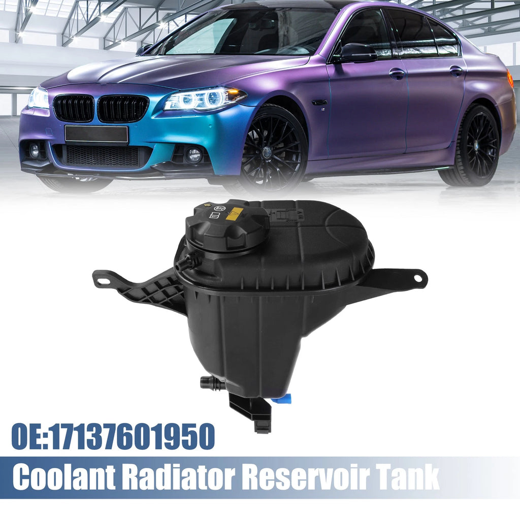 Coolant Radiator Reservoir Tank 17137647284 with Cap & Sensor for BMW F10 (2011–2017)