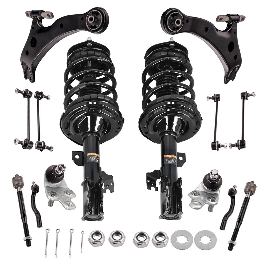 Front Strut w/ Control Arm Sway Bar End Link Assembly for Toyota Camry (2007–2011)