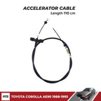 Accelerator Cable Fits Toyota Corolla AE90 EE90 AE91 AE92 Sedan 1987 - 1989 D06