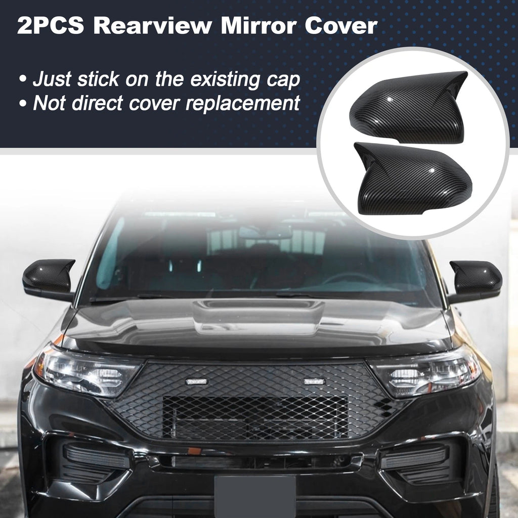 2X Rearview Mirror Cover for Ford Explorer (2020–2024) - Ox Horn