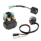 Start Stop Switch & Starter Solenoid Relay for Yamaha Raptor 125 250 (2008–2014)