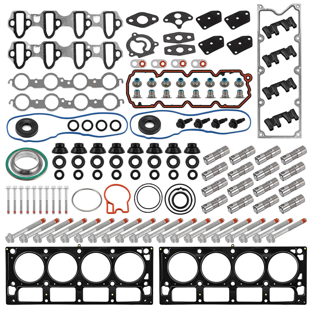 Head Gasket Bolts Lifters Guides Kit for Chevy Silverado 1500 5.3L V8 (2004–2013)