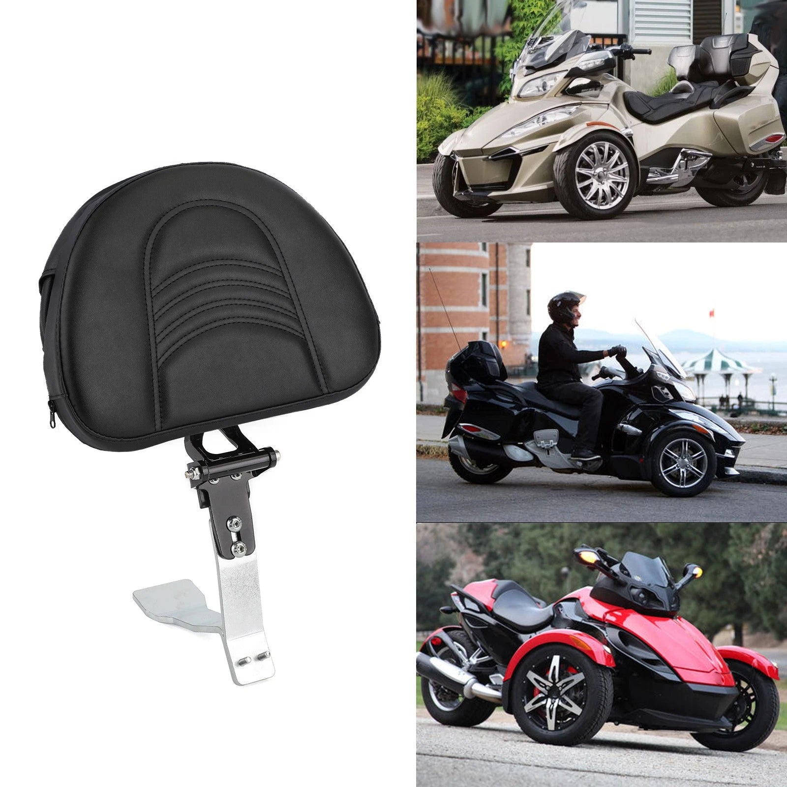 Adjustable Driver Backrest for Can Am Spyder RT SE6 SM6 SE5 SM5 (2008–2023)