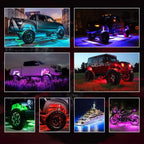 8X RGB LED Rock Neon Underglow Lights for Chevy Silverado (1500, 2500 HD)