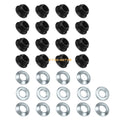 16pcs M10x1.25 Lug Nuts for Yamaha (95707-10500-00, 92907-10200-00)