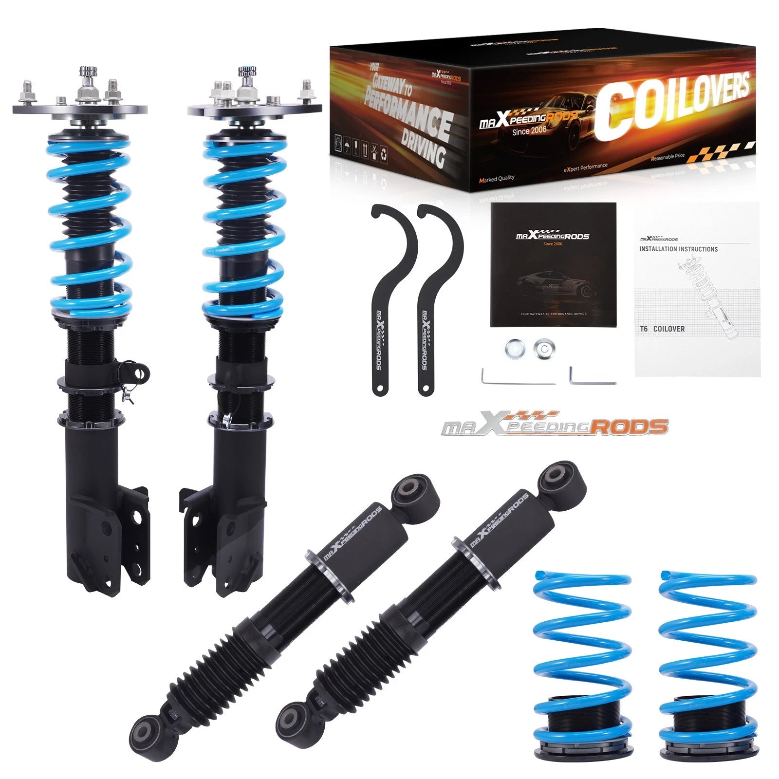 Coilovers 24 Level Damper Adjustable Suspension Kit for Honda Pilot (2003–2008)