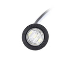 White LED Button Marker Light 4x 12V/24V for Car/Truck/Trailer