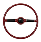 Steering Wheel Replacement for 1940 Ford Deluxe 16 Inch Red Black 3-Hole