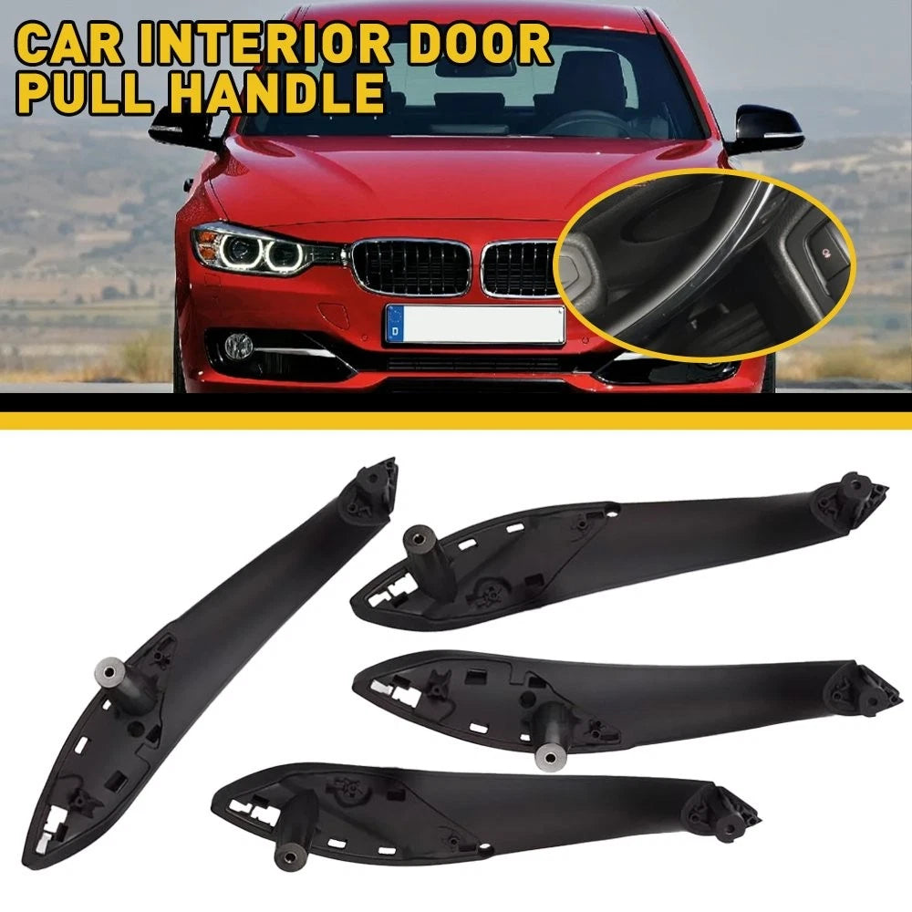 Black Interior Door Pull Handle Cover Trim for BMW 3 Series F30 F35 (2013–2018)