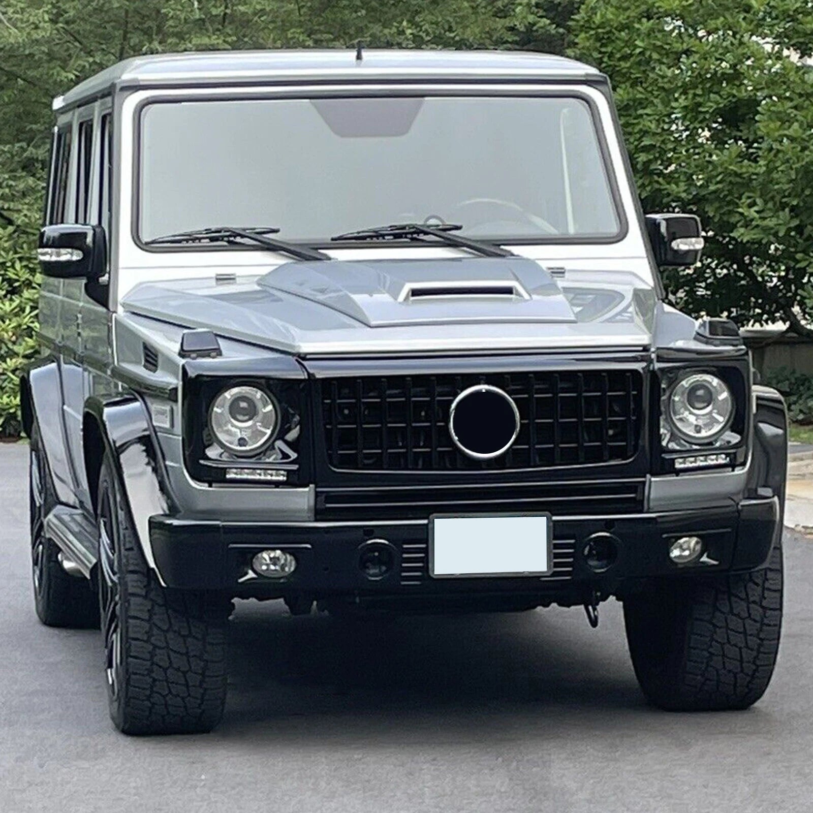 Headlight Bezel for Mercedes G500 G63 W463 (1990-2018) with LED DRL